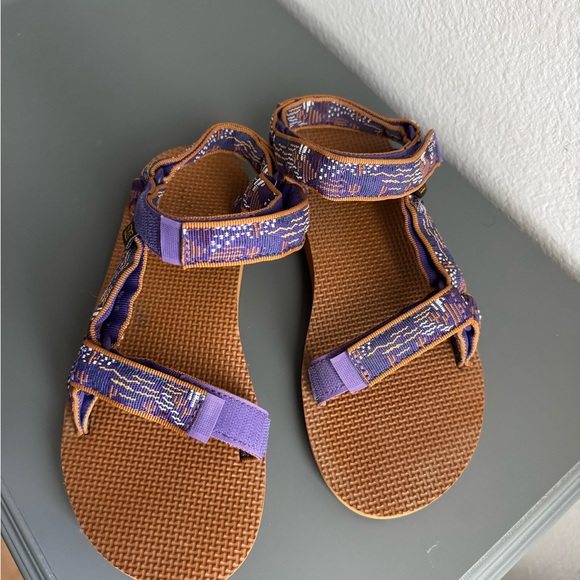 Teva Purple and Tan Sandals - Picture 2 of 6